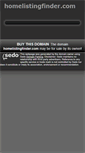 Mobile Screenshot of homelistingfinder.com