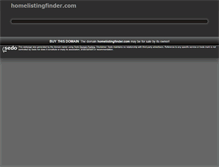 Tablet Screenshot of homelistingfinder.com